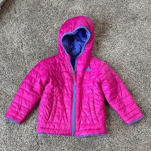 The North Face Fuchsia Jacket with Lavender Detail, Reversible